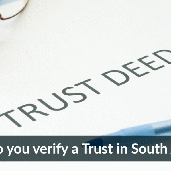 How do you verify a Trust in South Africa